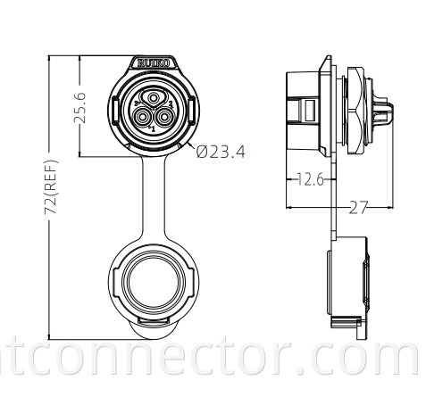 Metal waterproof plug